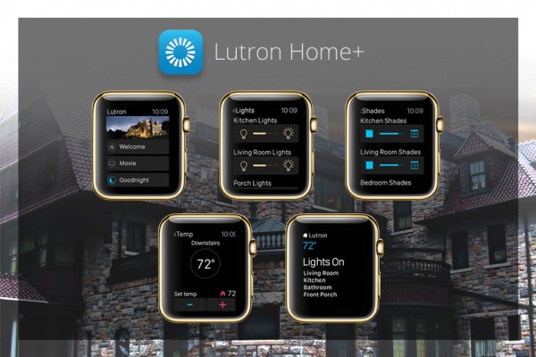 Apps für goldene Apple Watch - Lutron Home+